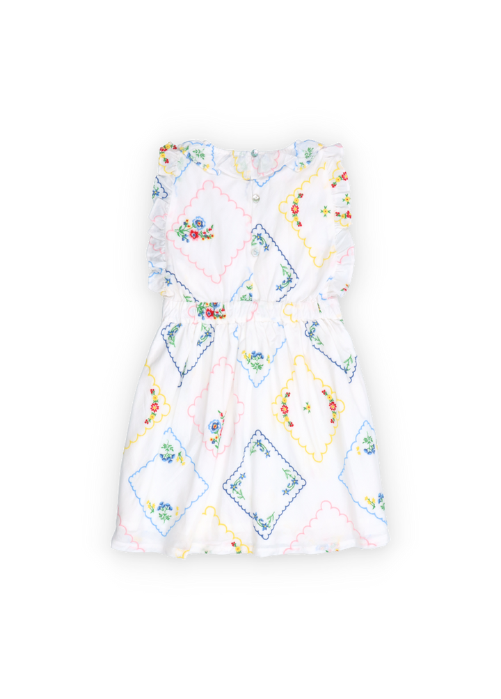 Jacinthe Dress -Flower Embroidery
