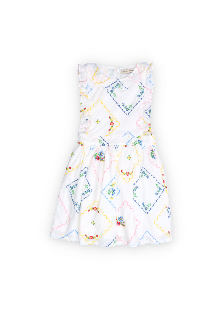 Jacinthe Dress -Flower Embroidery