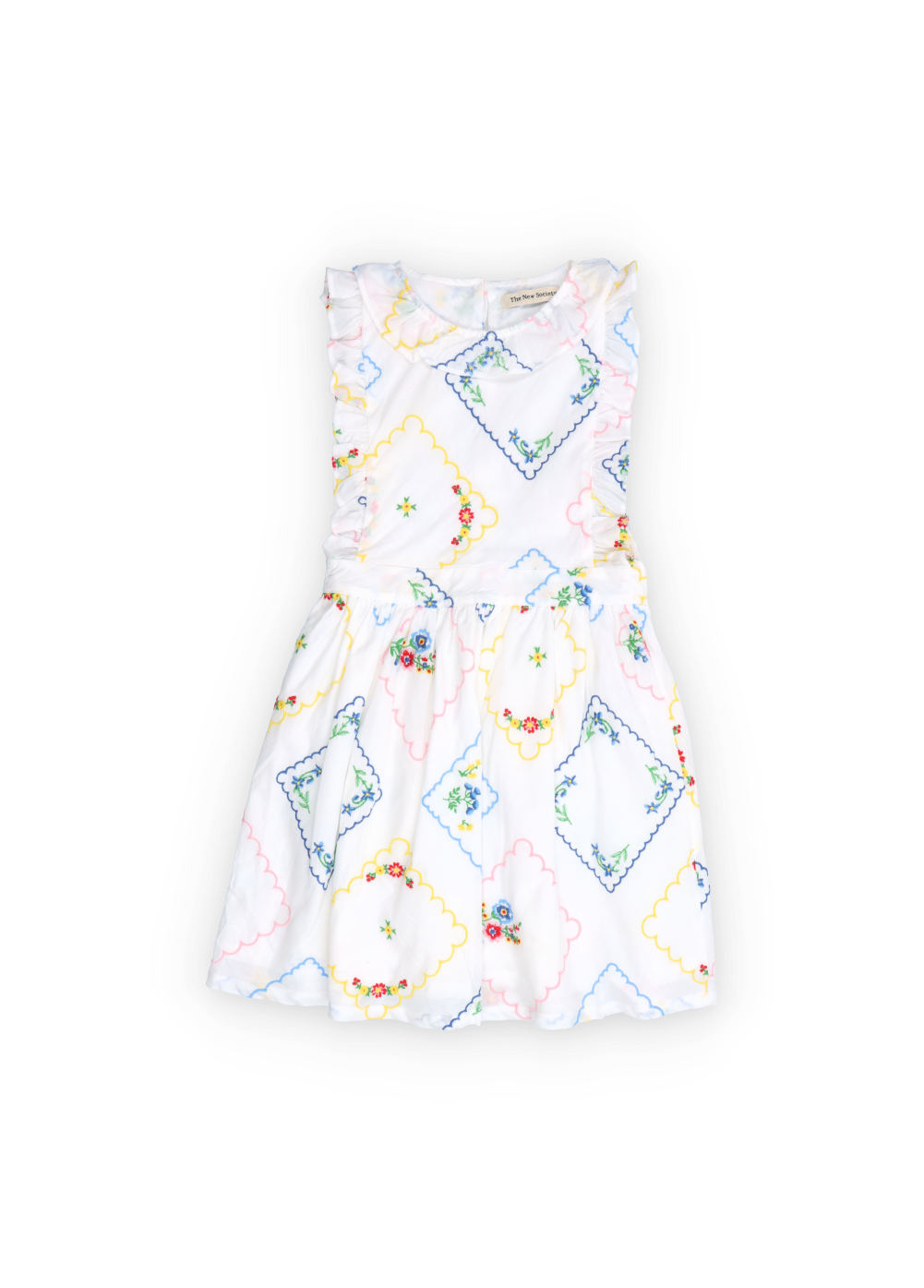 Jacinthe Special Dress -Multicolor Embroidery