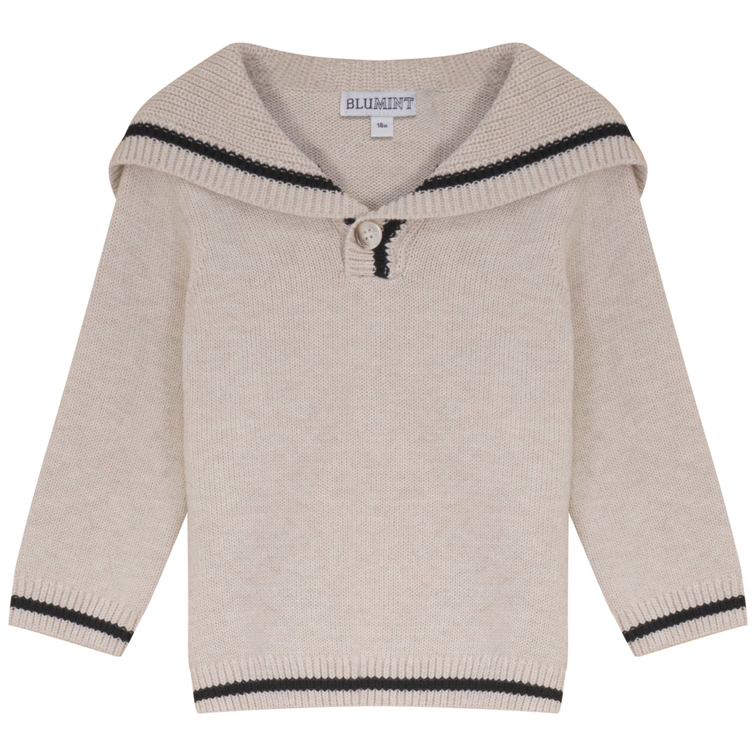 JESSE SAILOR COLLAR TRIM SET-OATMEAL