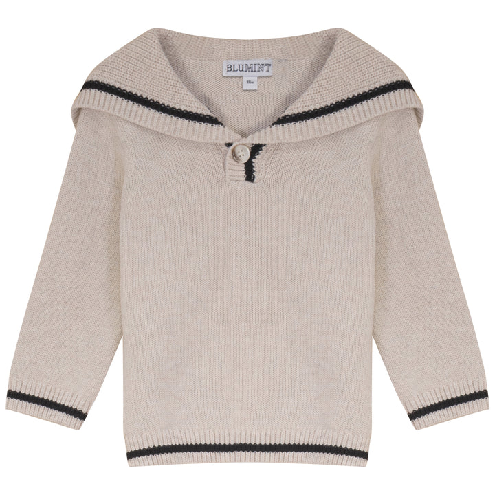 JESSE SAILOR COLLAR TRIM SET-OATMEAL