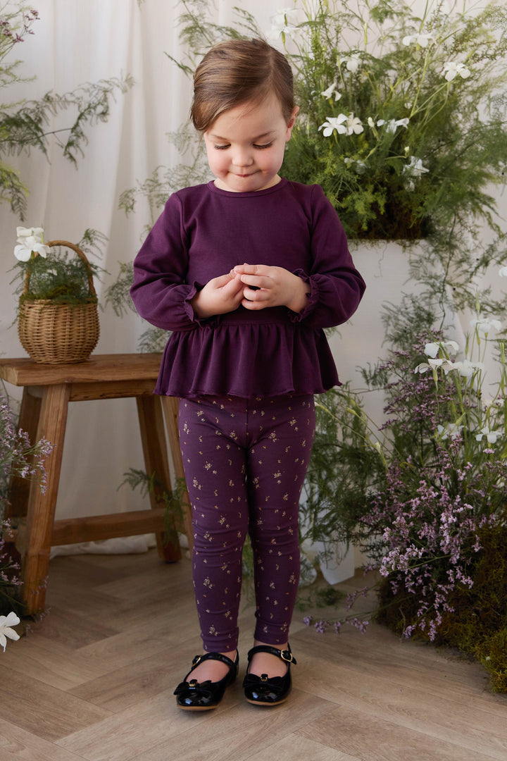 J205312129 Organic Cotton Everyday Legging - Dina Fig