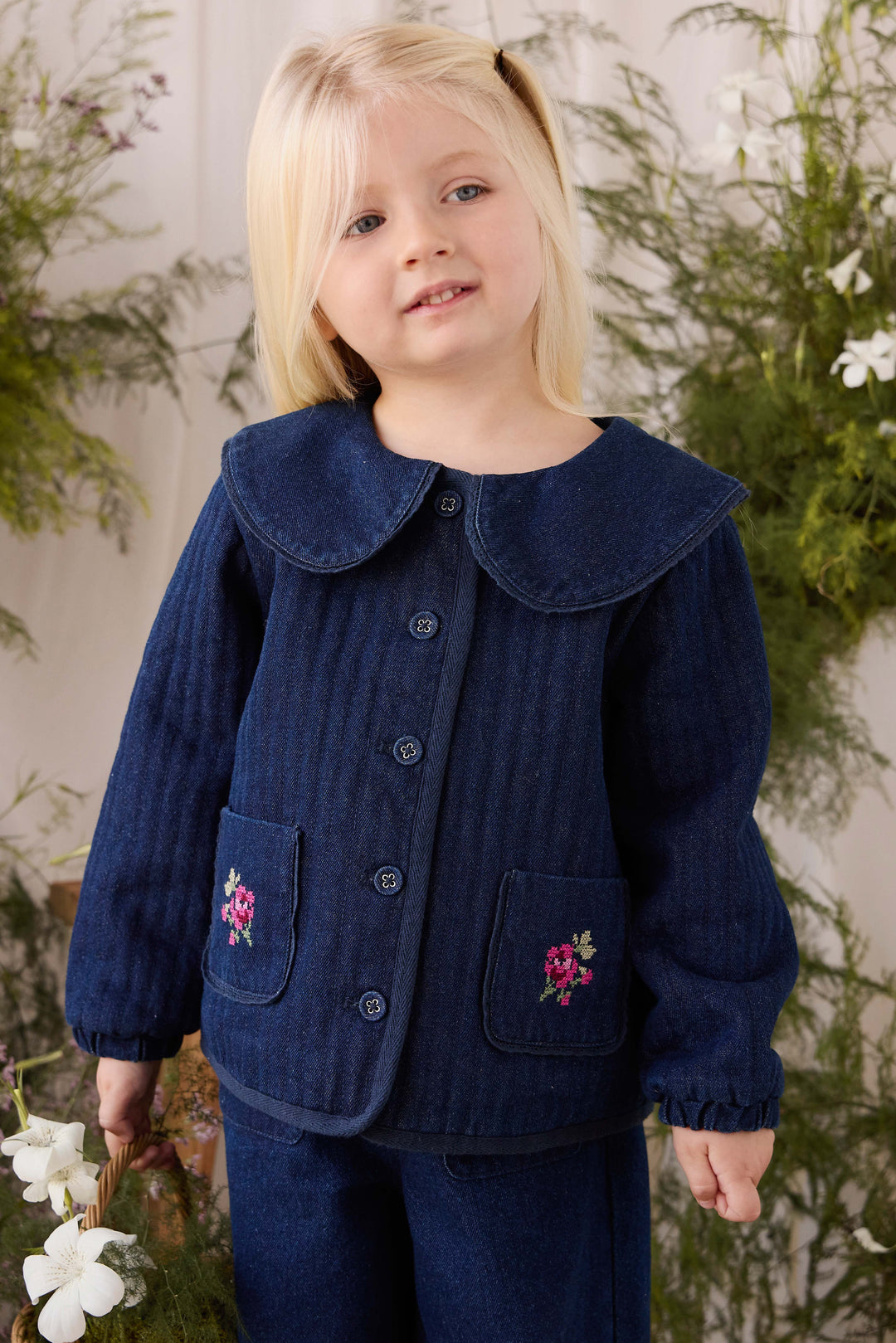 J366112128 Gracen Jacket - Deep Sea Denim Orchid Rose