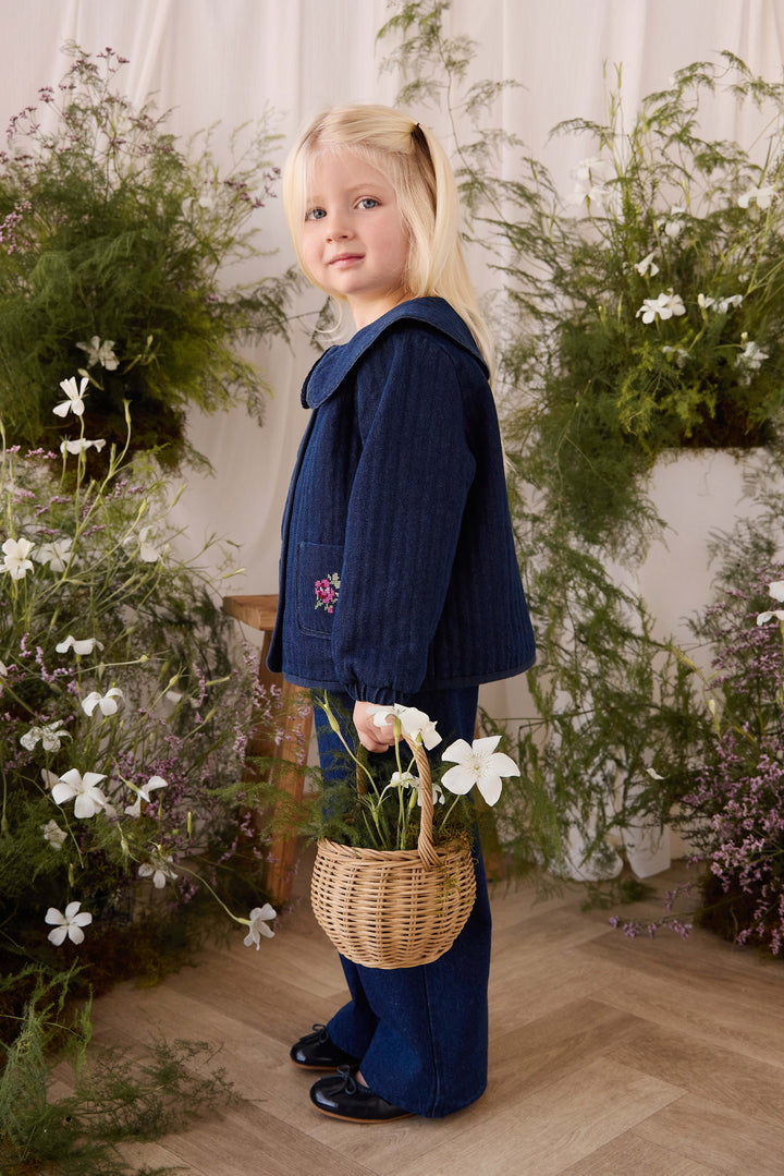 J366112128 Gracen Jacket - Deep Sea Denim Orchid Rose