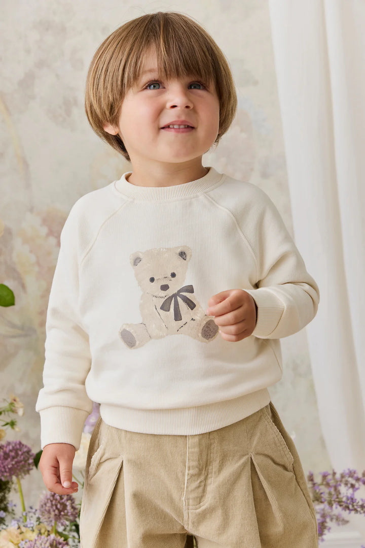 ORGANIC COTTON HAYES SWEATSHIRT - THEO TEDDY CLOUD