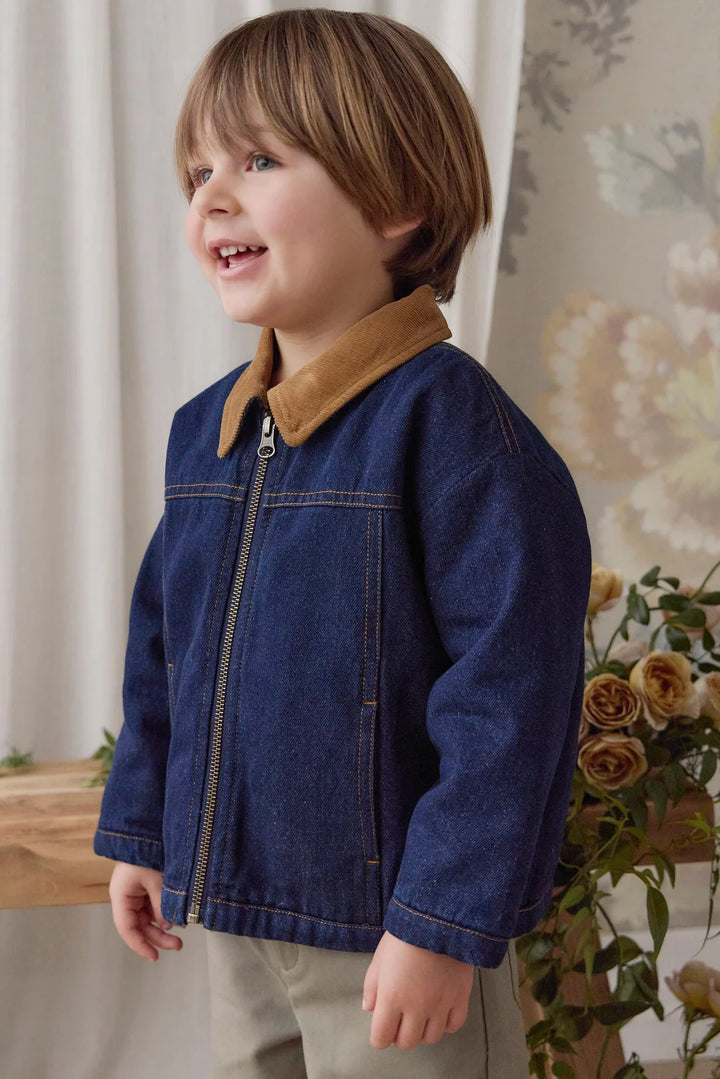 J353011014 Ezekiel Jacket - Mid Indigo Denim