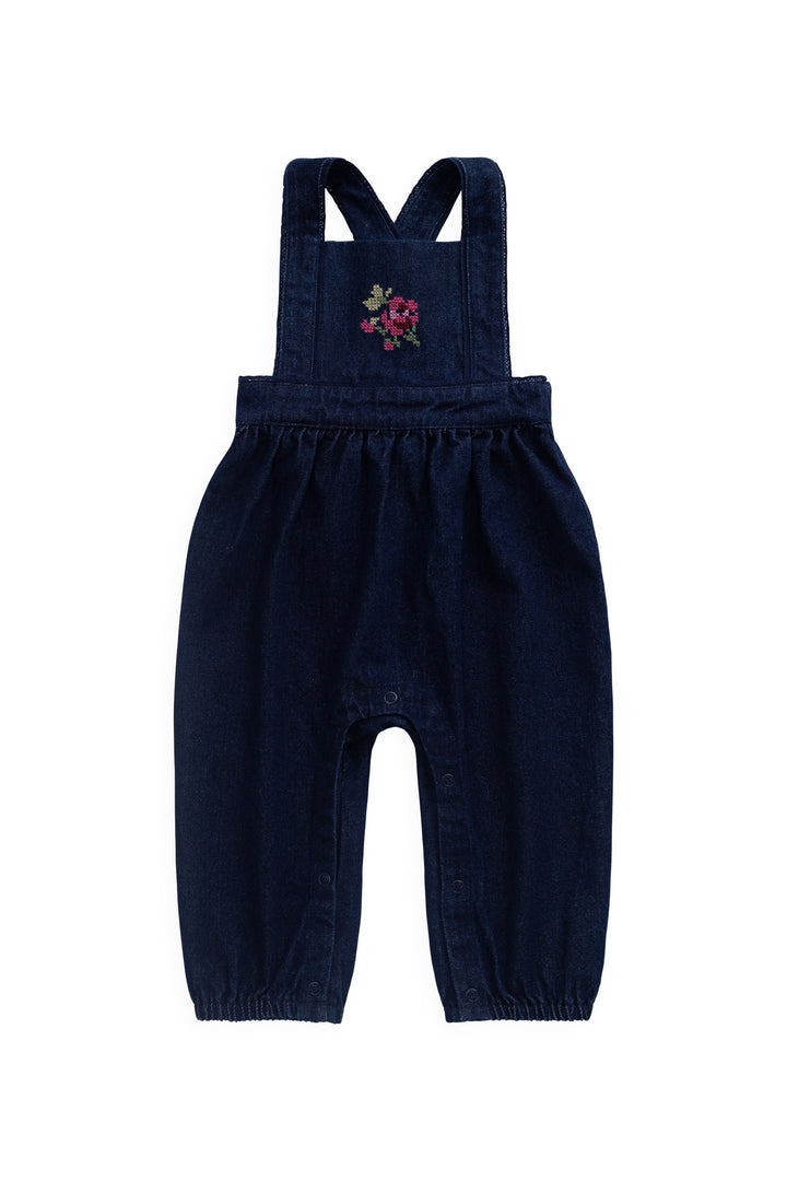 J368412128 Maylah Overall - Deep Sea Denim Orchid Rose