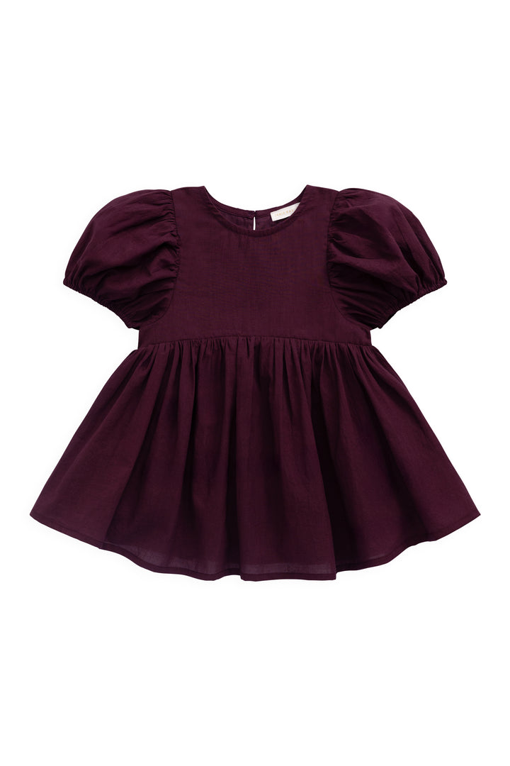 J343710607 Organic Cotton Frannie Dress - Fig