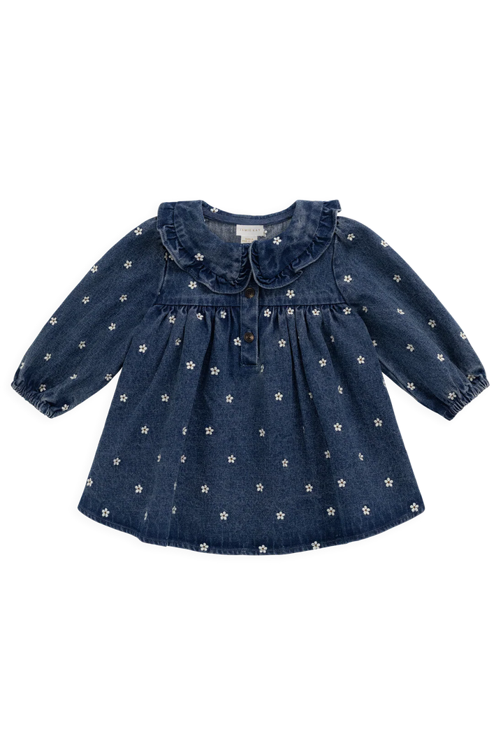 IRA DRESS - JOSIE FLORAL DENIM