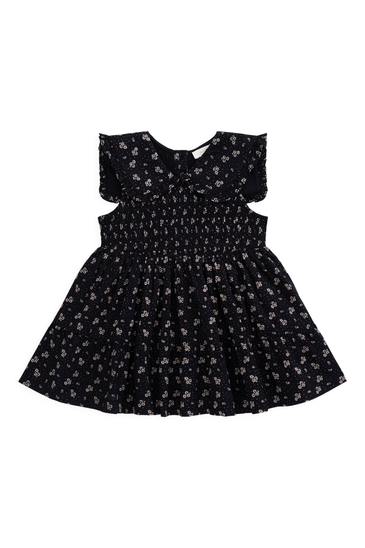 J361912065 Organic Cotton Christabel Dress - Maisie Navy