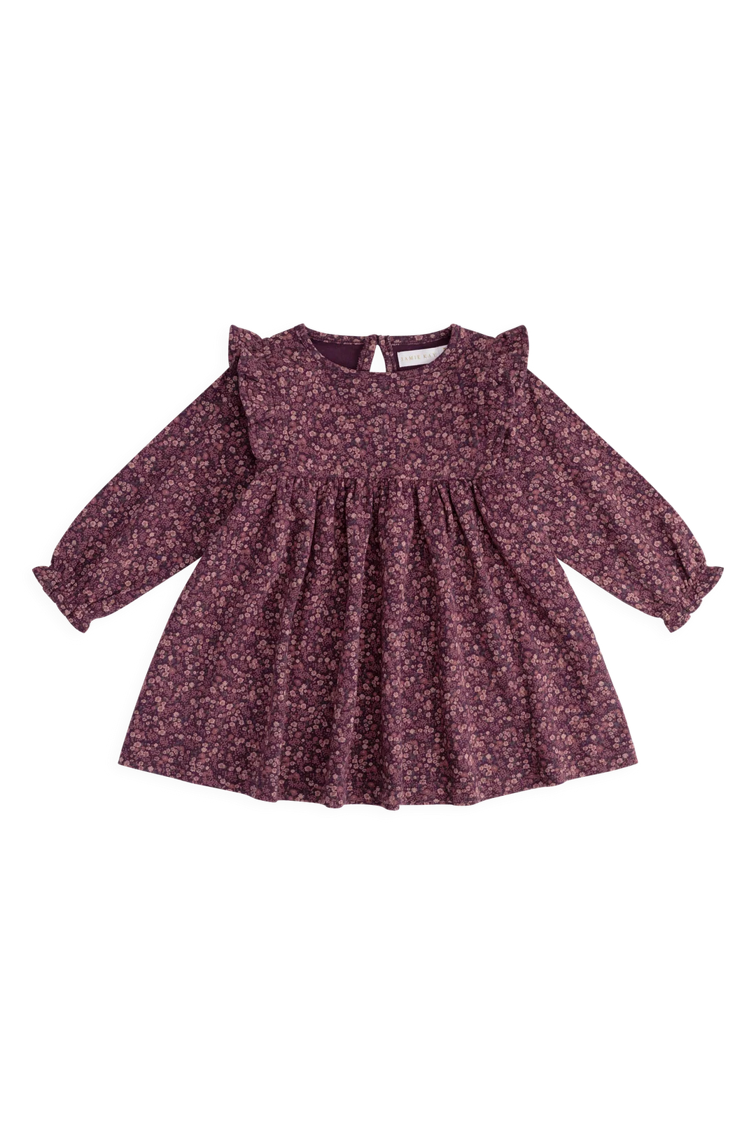 J213012049 Organic Cotton Frankie Dress - Fig Floral