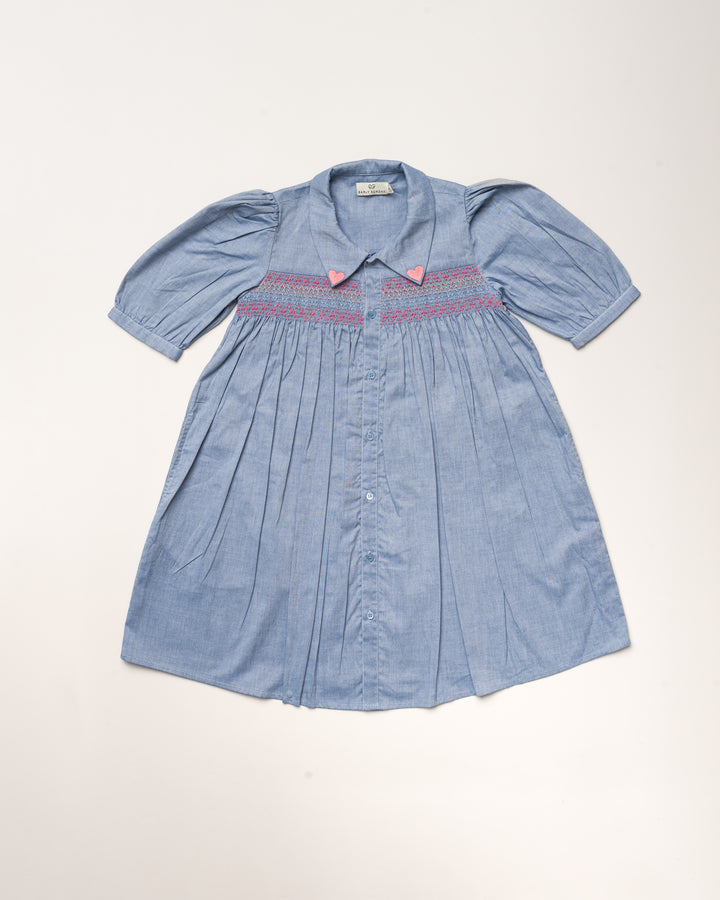 JANE DRESS-CHAMBRAY