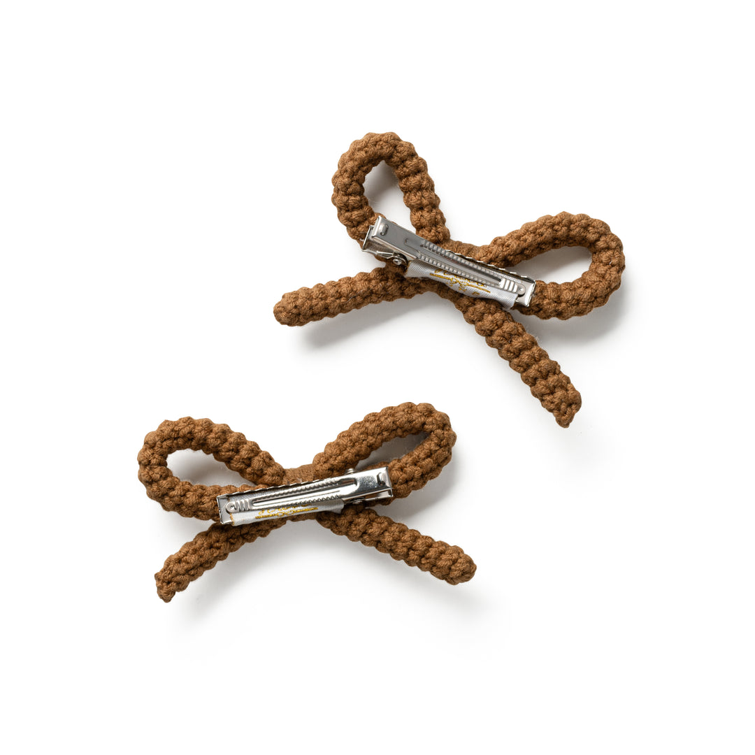 juliadc005-Juliana textured knit double clip set-caramel