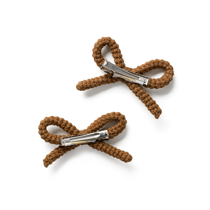 juliadc005-Juliana textured knit double clip set-caramel