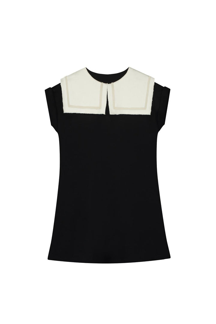 ODISSEY SWEAT DRESS-Black