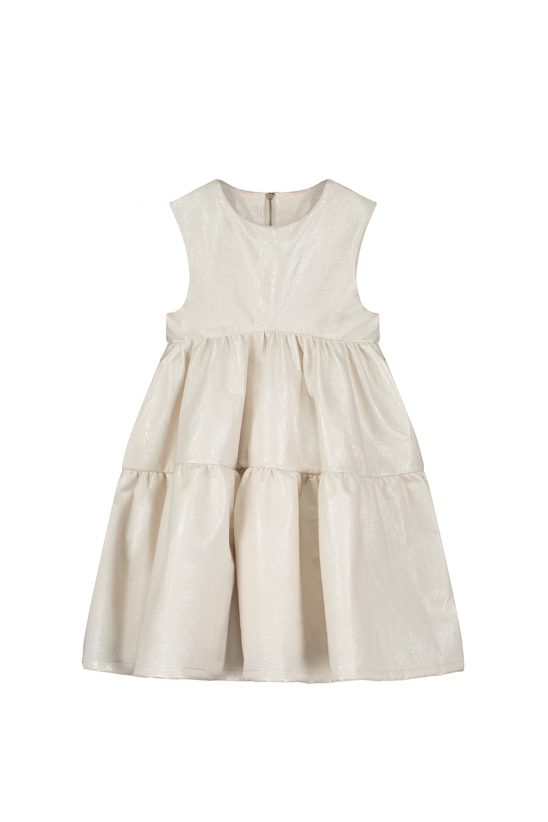 K026A 190-3014 Electra Apron Dress - White