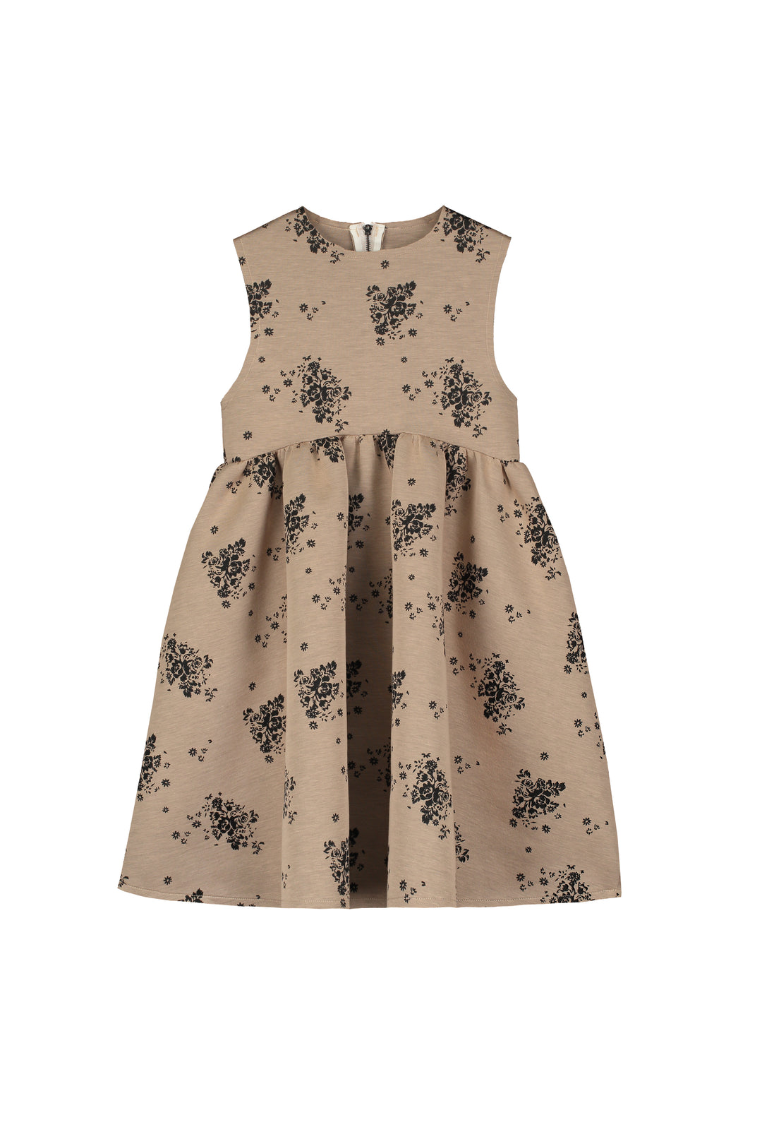 K028A 190-3016 Rosa Dress - Camel & Black