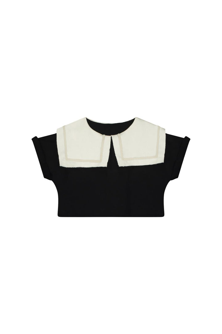 ODISSEY CROP SWEATSHIRT-Black