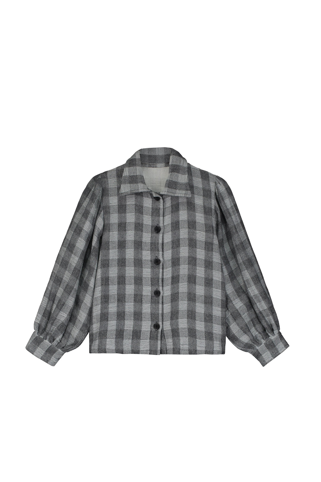 Check bow blouse-50
