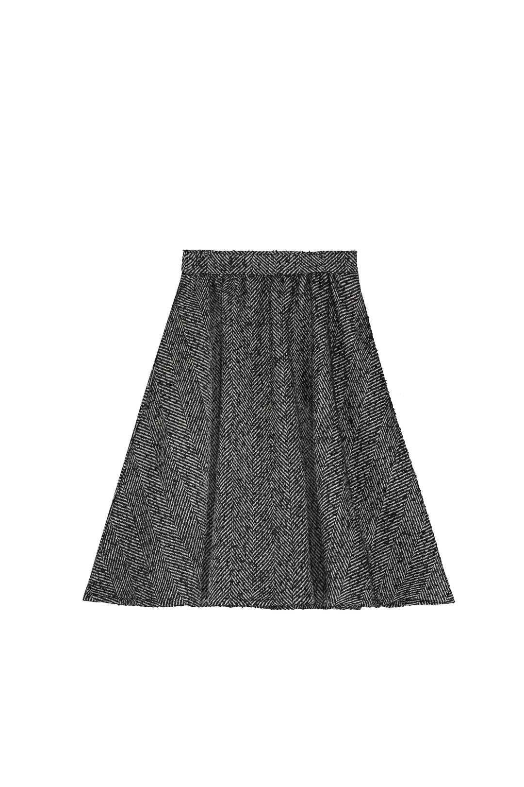 Alpine Circle Skirt-Black & Cream