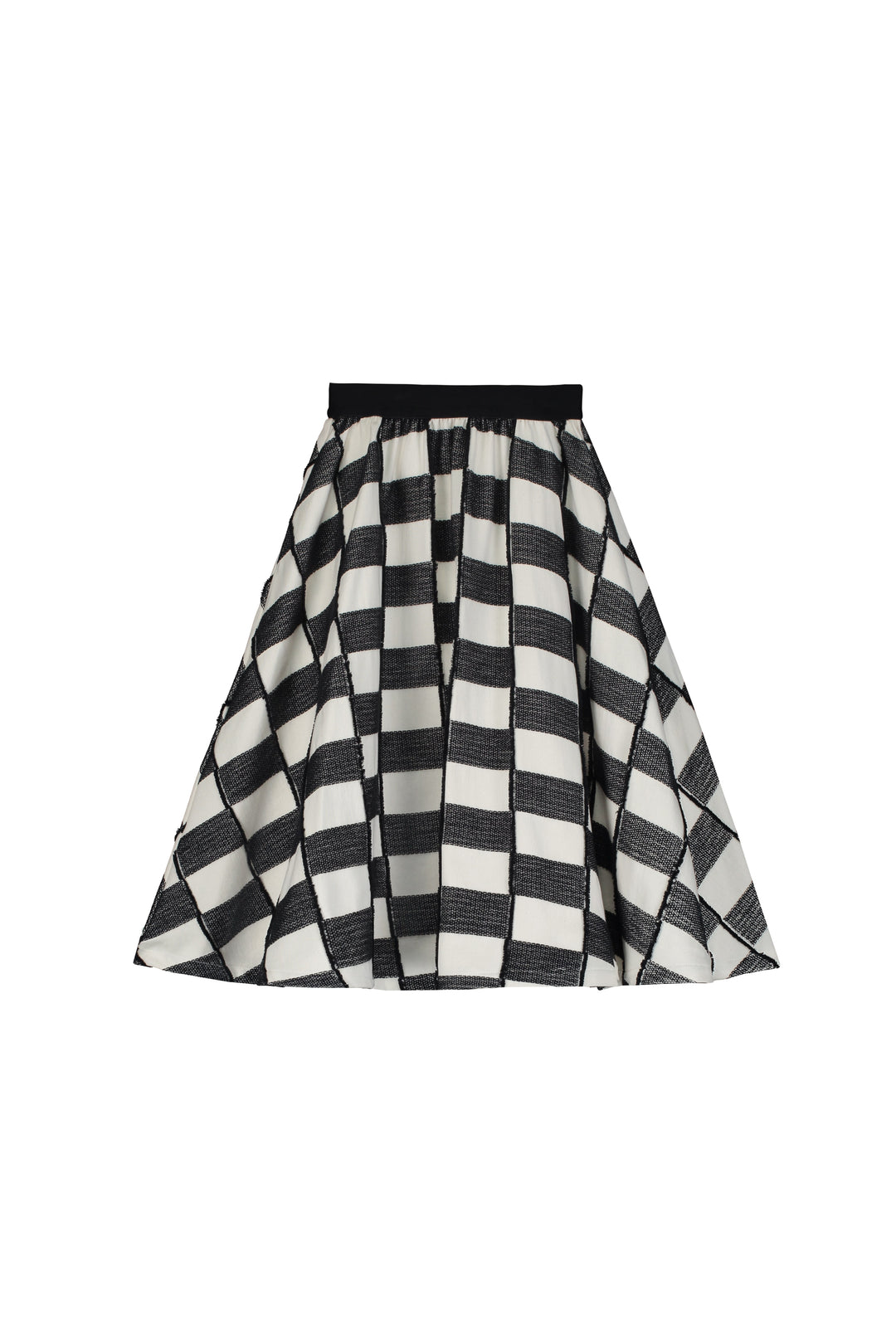 High Trail Skirt-Black & Cream