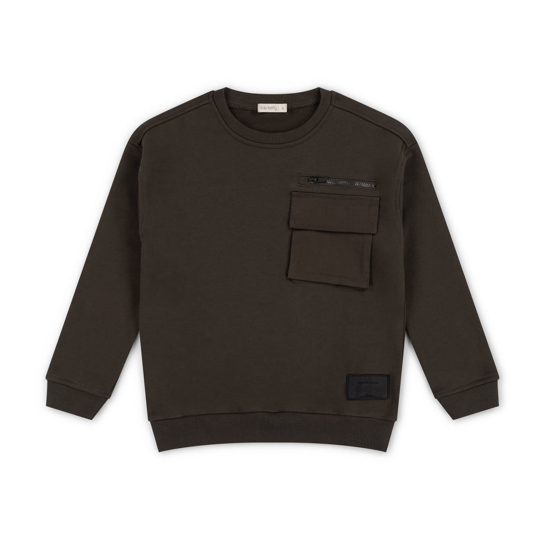 KK26-632 Between Lines Sweatshirt Moss