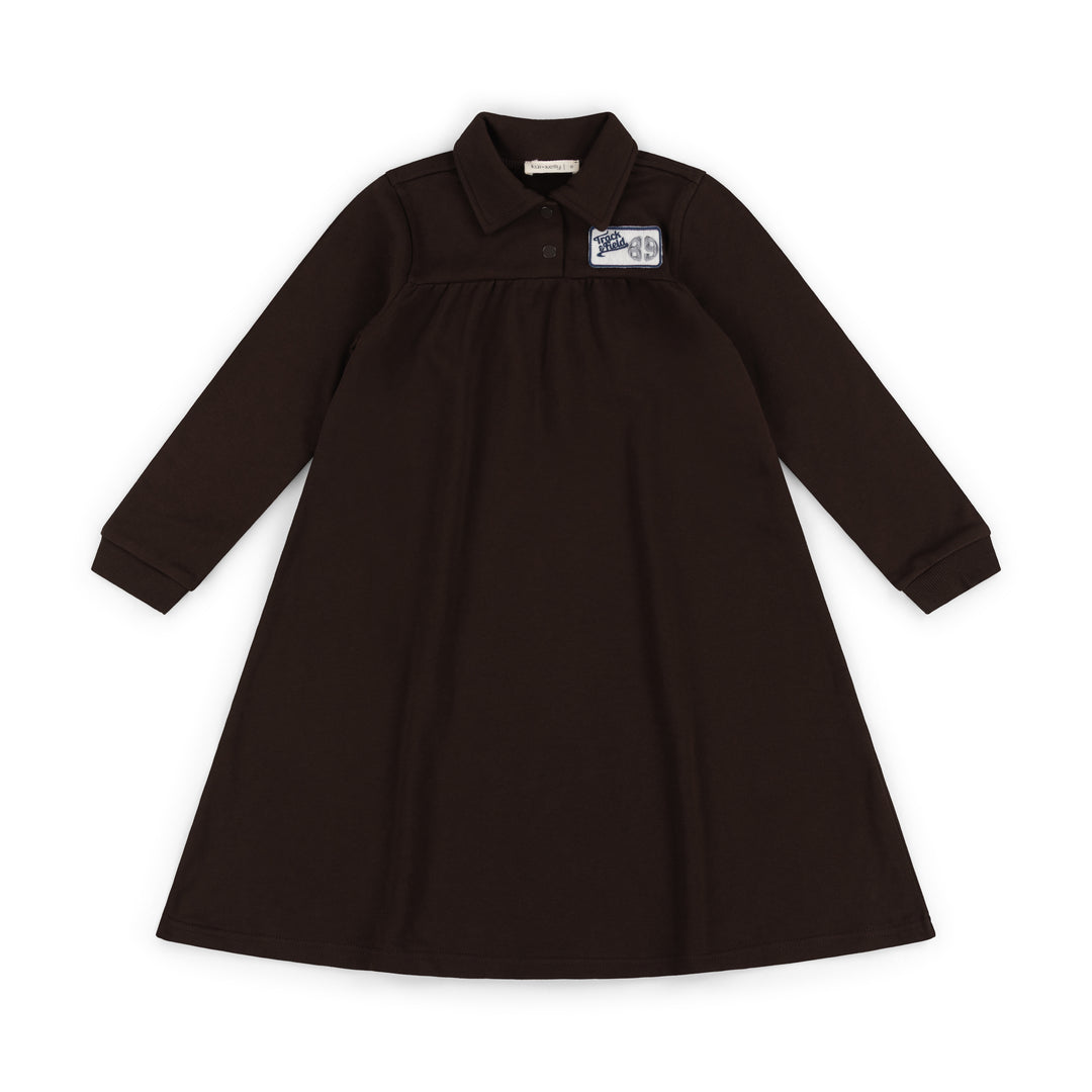 KK26-689 Track & Field High cut Dress Cocoa