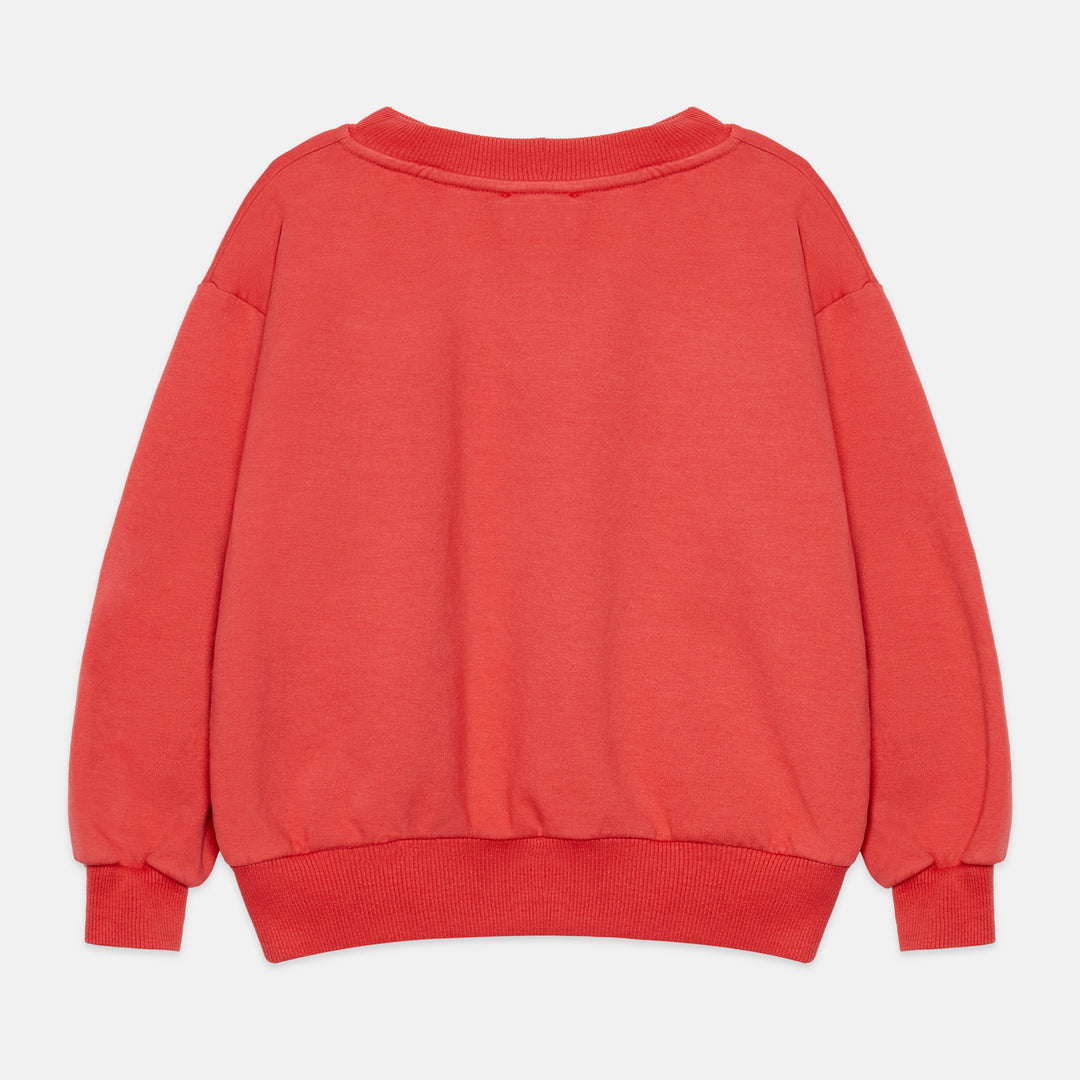K26802 POM POM DOG SWEATSHIRT - RED