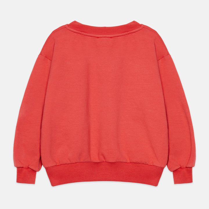 K26802 POM POM DOG SWEATSHIRT - RED