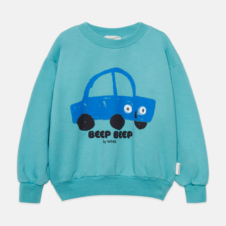 K26809 BEEP BEEP SWEATSHIRT - TURQUESA