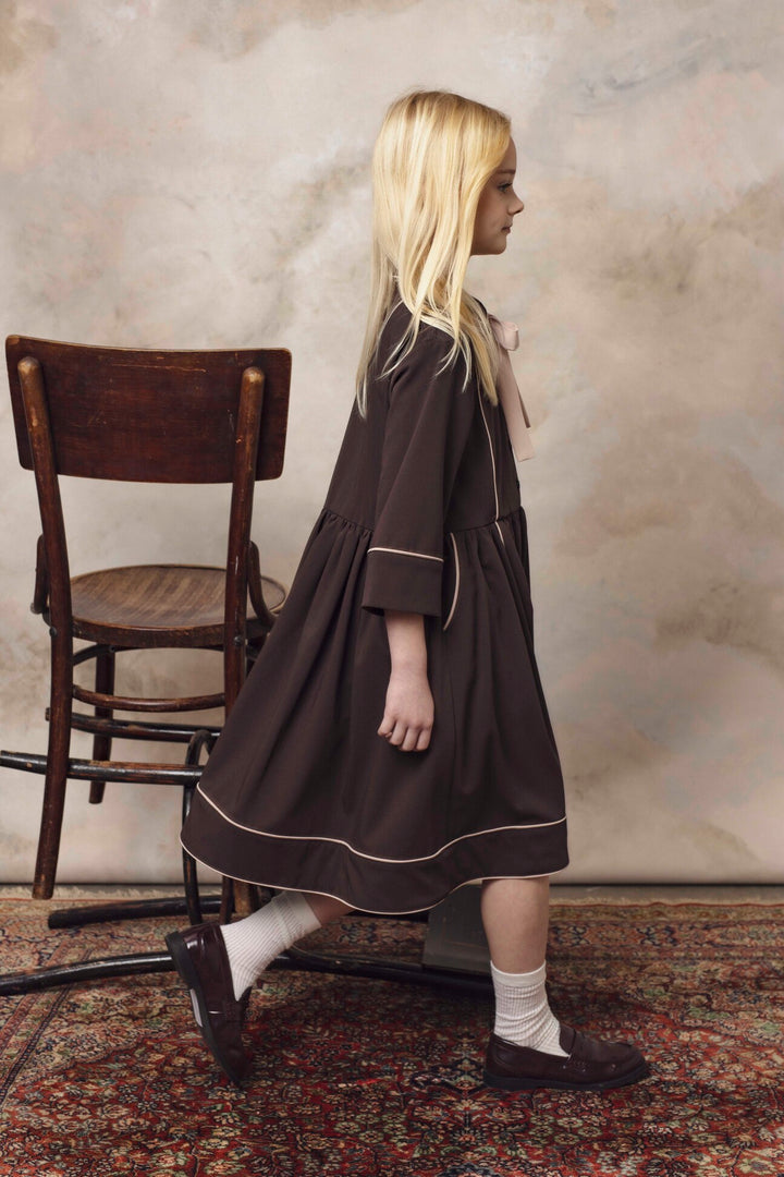 LOOM DRESS BROWN