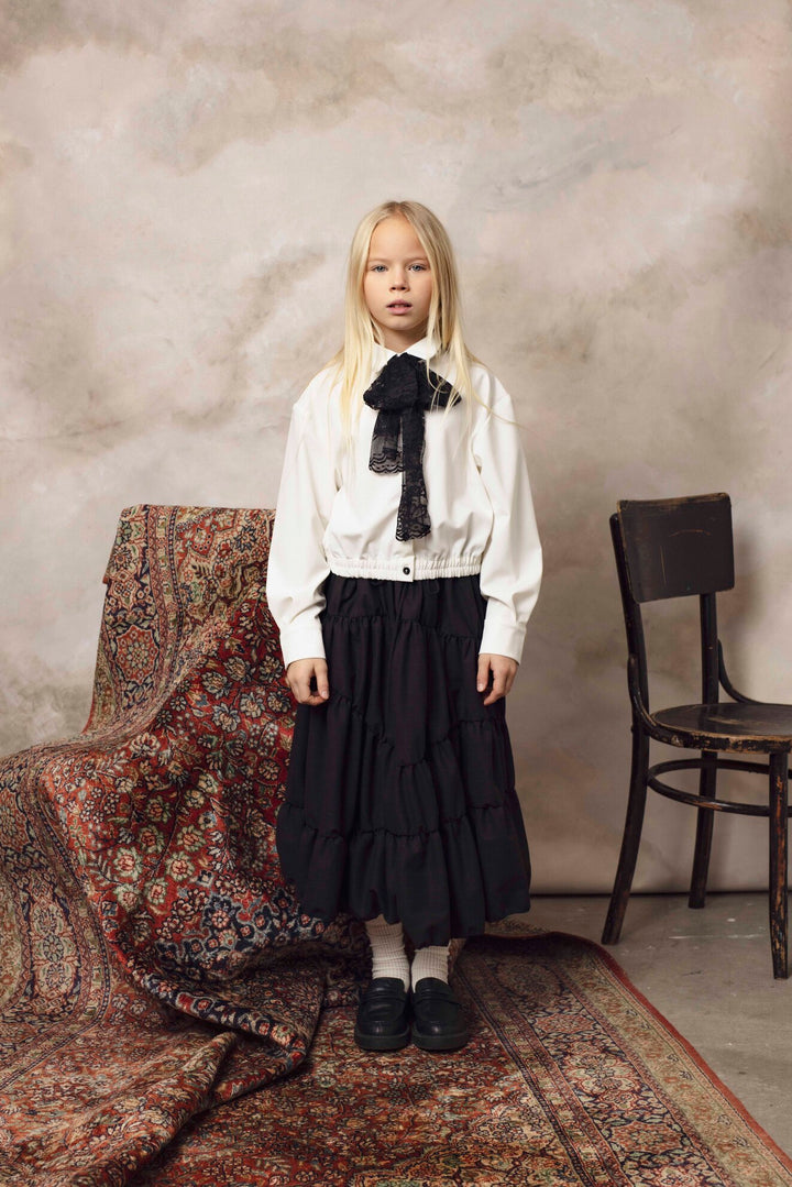 SNOW SKIRT BLACK STRIPES