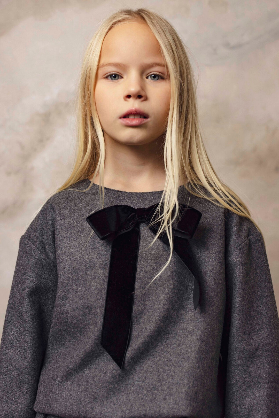 HALO JUMPER GREY WOOL TOP
