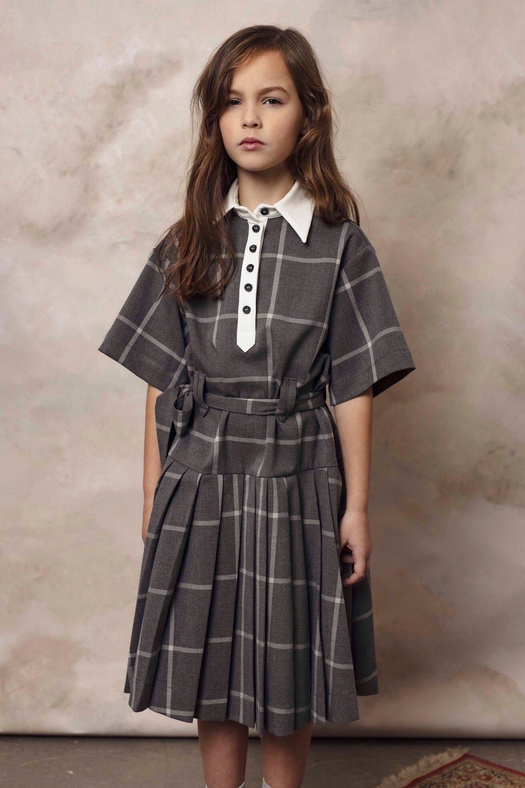 DROP DRESS GREY SQUARE