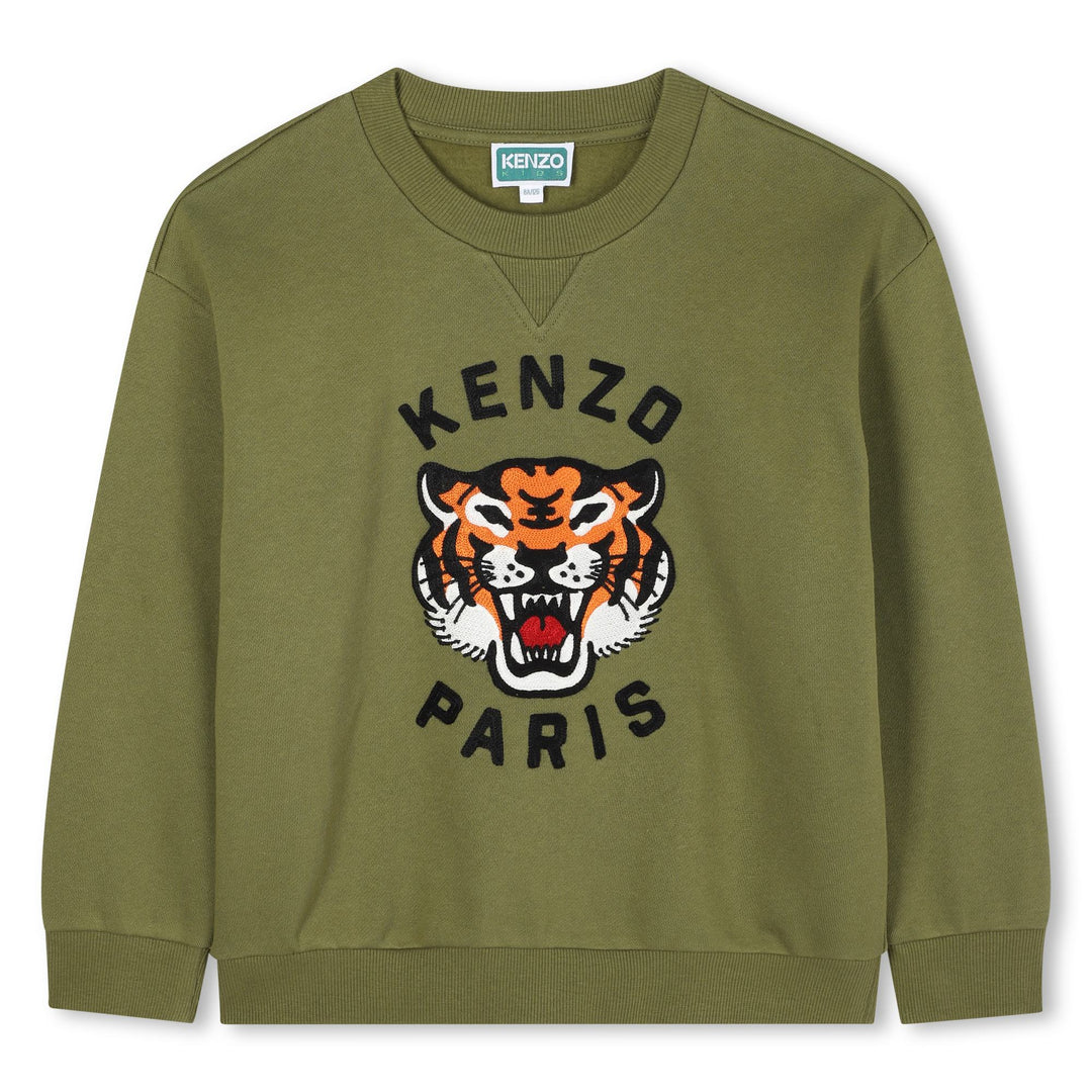 K61432-TIGER SWEATSHIRT-SPHAGNUM