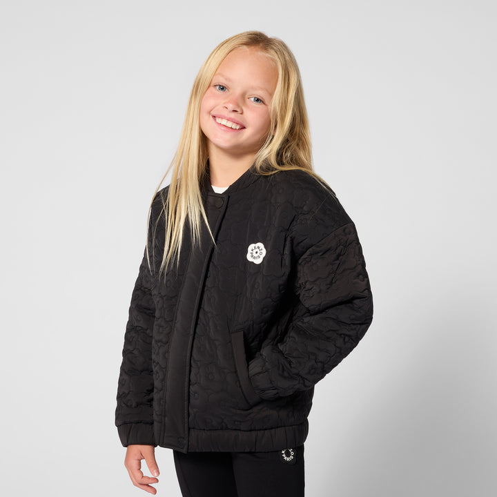 K62001  BLACK PADDED JACKET IN POLYESTER