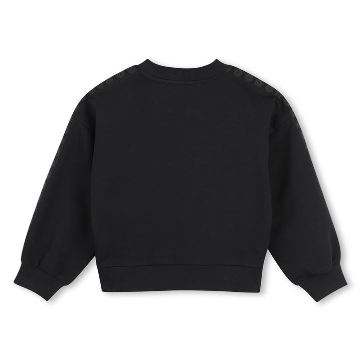 K62016 BLACK SWEATSHIRT IN FRENCH TERRY