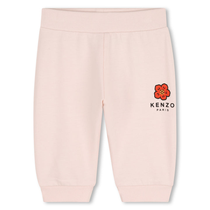 K62066 APRICOT T-SHIRT + CARDIGAN + TROUSERS SET. T-SHIRT IN INTERLOCK