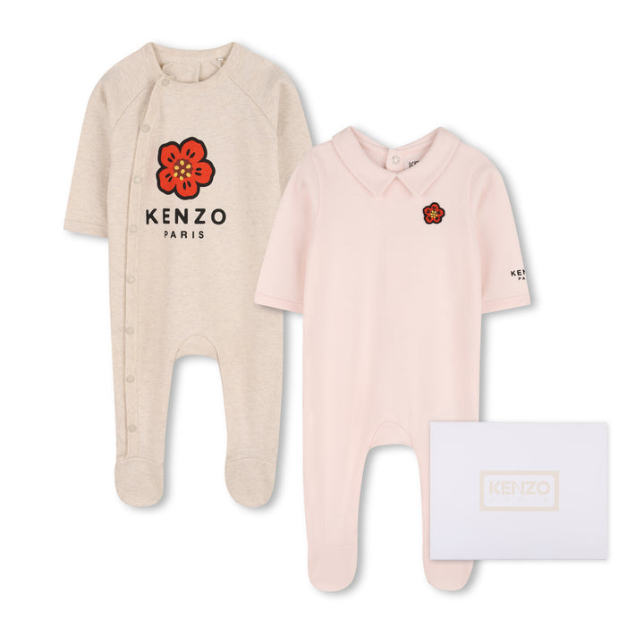 K62067 APRICOT SET OF TWO PYJAMAS IN INTERLOCK