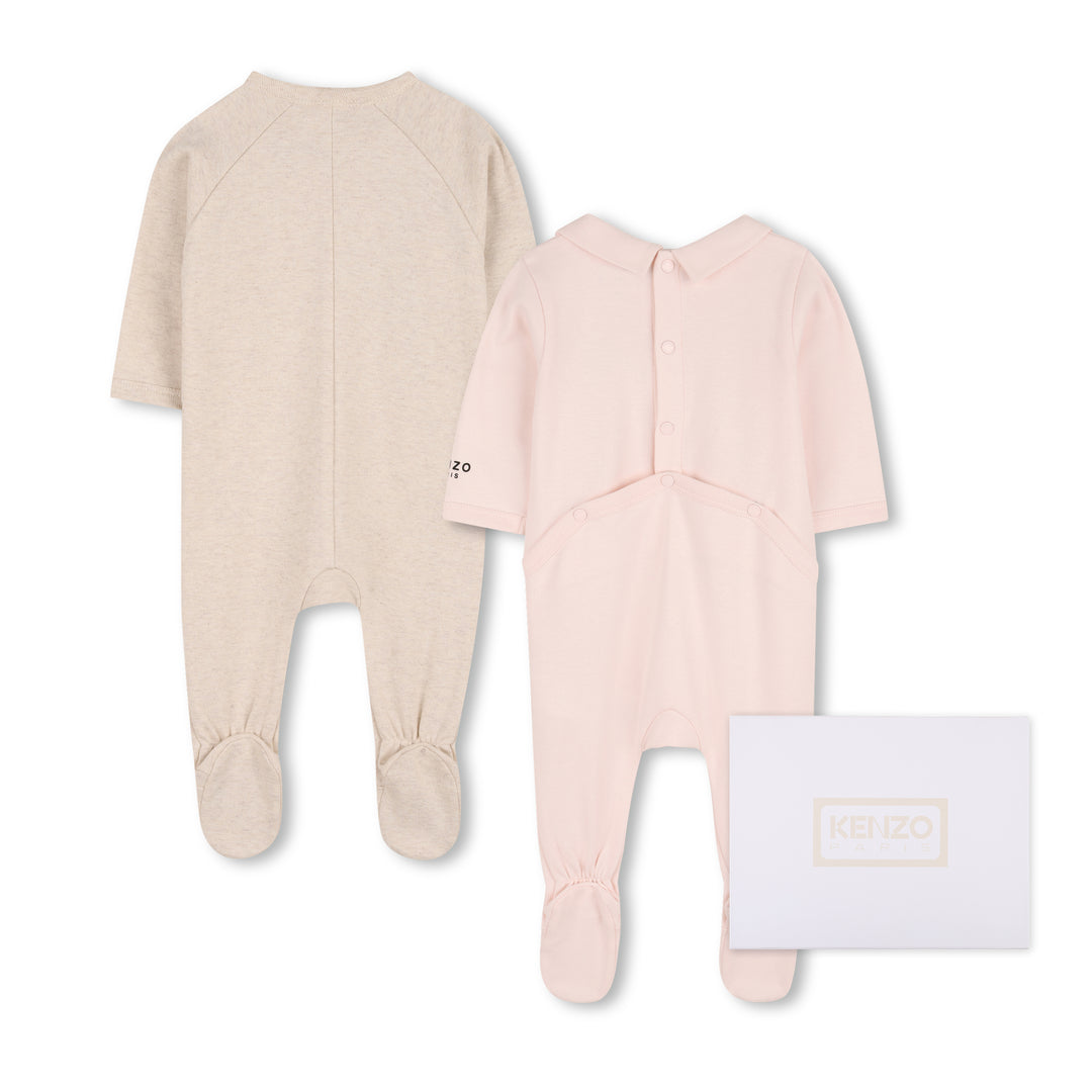 K62067 APRICOT SET OF TWO PYJAMAS IN INTERLOCK