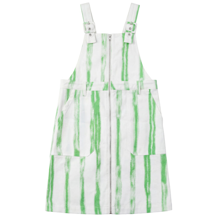 K7436 STRIPED DENIM JUMPER-WHITE/GREEN