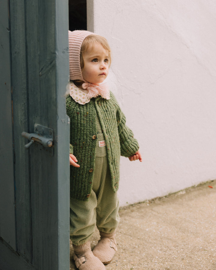 269 BB BOTONATO CARDIGAN - GREEN TEA