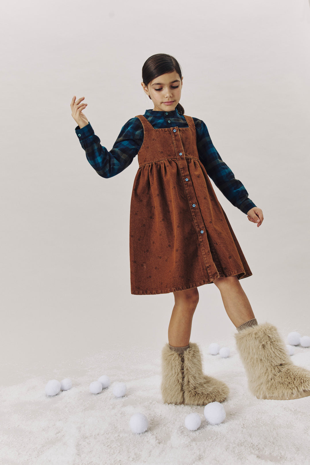 GDD02 FAST DRESS - CHOCO POLKADOT