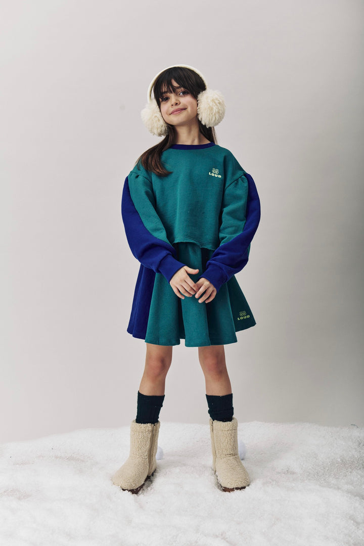 GJ03 SPA SWEATER - GREEN/NAVY