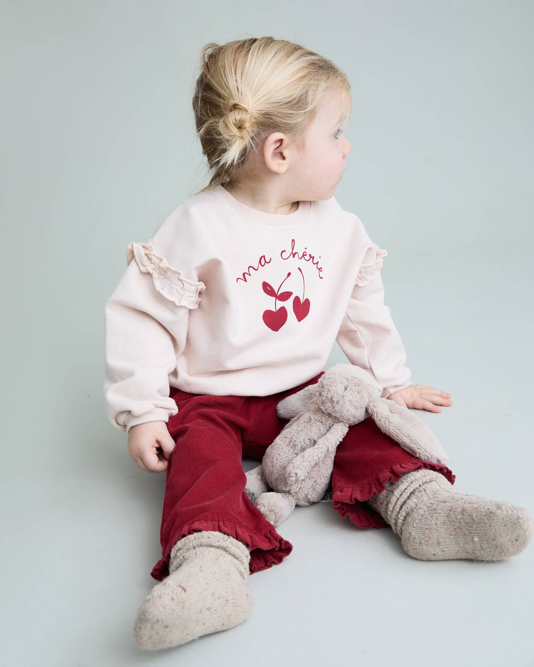 172 BB CHERIE SWEATSHIRT - CREAM PINK