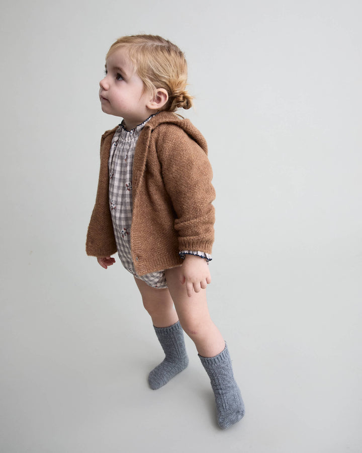 262 BB HOOD CARDIGAN - COOKIE
