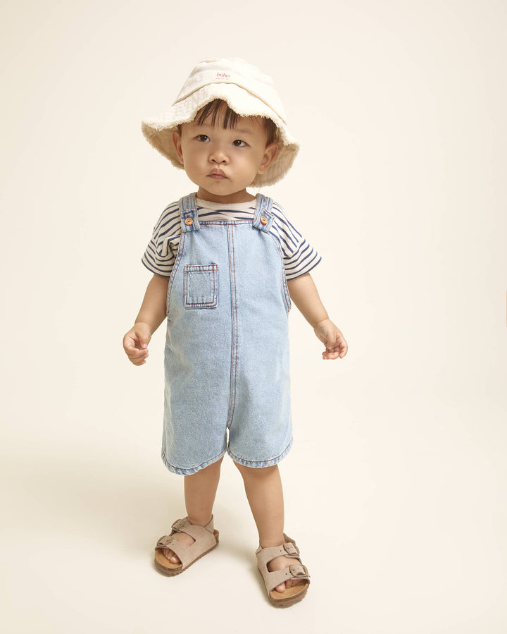 5618 DENIM DUNGAREE-DENIM BLEACH