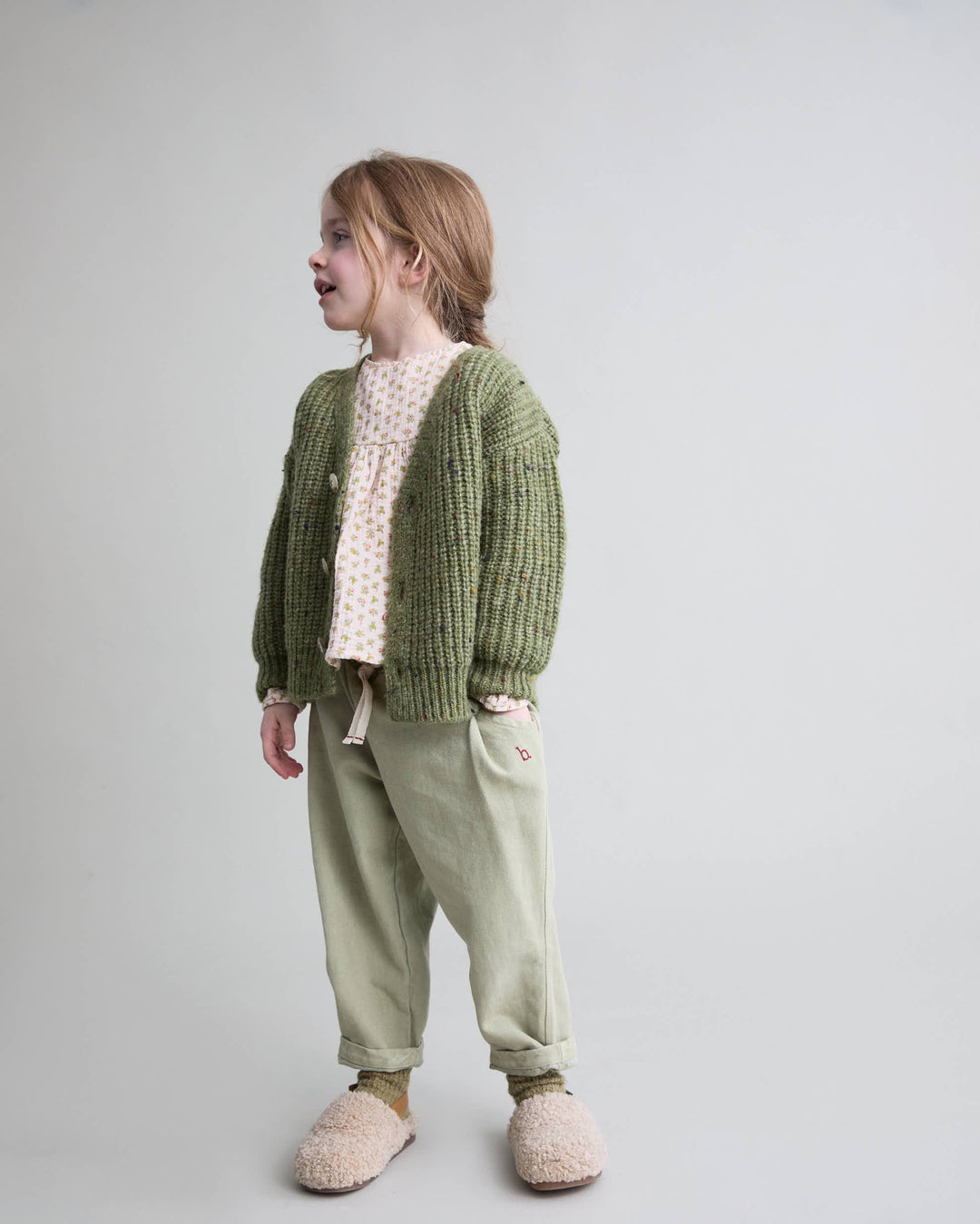 269 BOTONATO CARDIGAN - GREEN TEA
