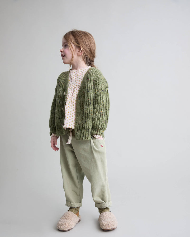 269 BOTONATO CARDIGAN - GREEN TEA