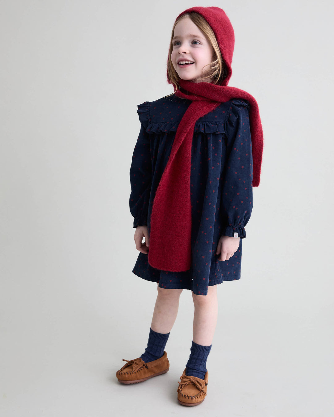33 MINI CUORE DRESS - NAVY